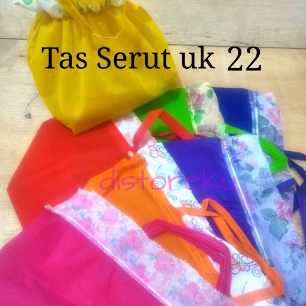 MCO.09Ja23ᵂ ▪ tas berkat hantaran bekal kain tas serut 22 x 22 cm tas spundbond