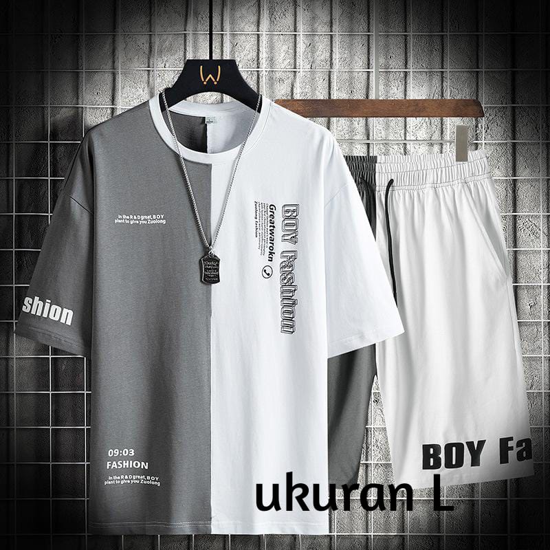 SETELAN BOY FASHION/SETELAN SET SETELAN LENGAN PENDEK