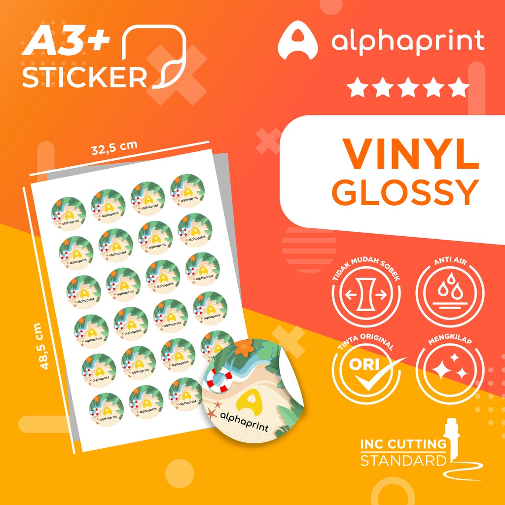 

Sticker Vinyl Glossy A3+