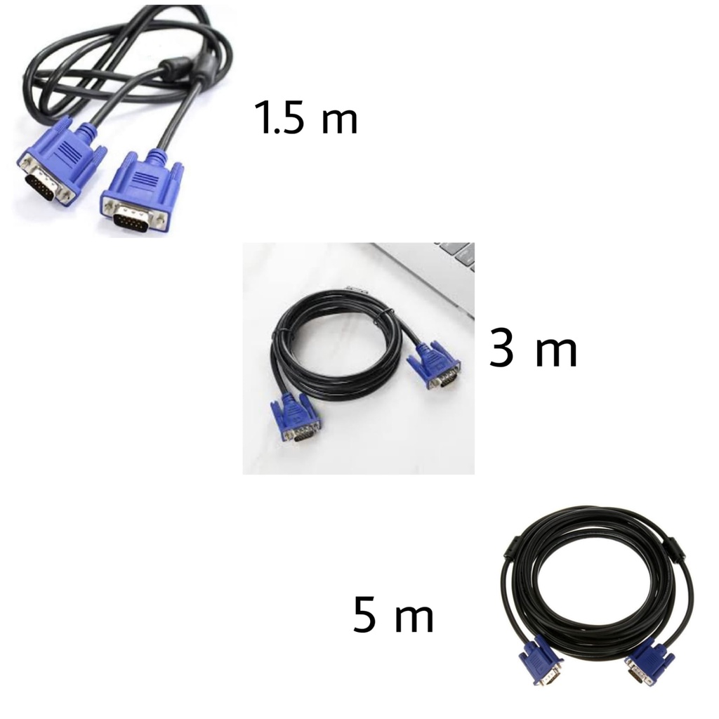 Kabel VGA Male to Male 1.5M 3M 5M Kabel VGA Standart