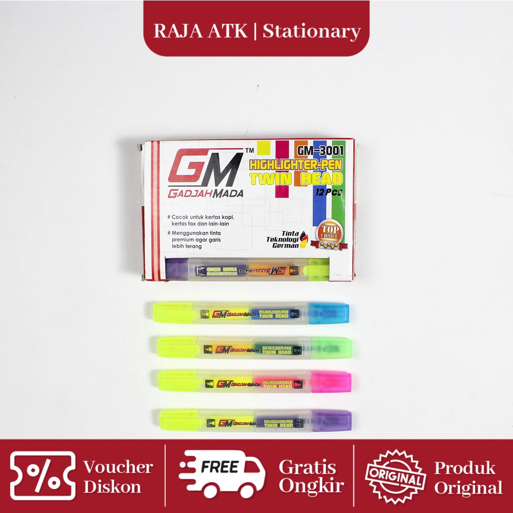 

STABILO / HIGHLIGHTER MURAH2 WARNA GM