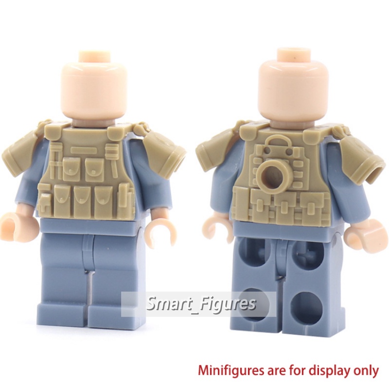 Minifigures Memakai Peralatan 36pcs Aksesoris DIY Kompatibel Dengan Blok Bangunan Partikel Kecil 3pilihan Warna