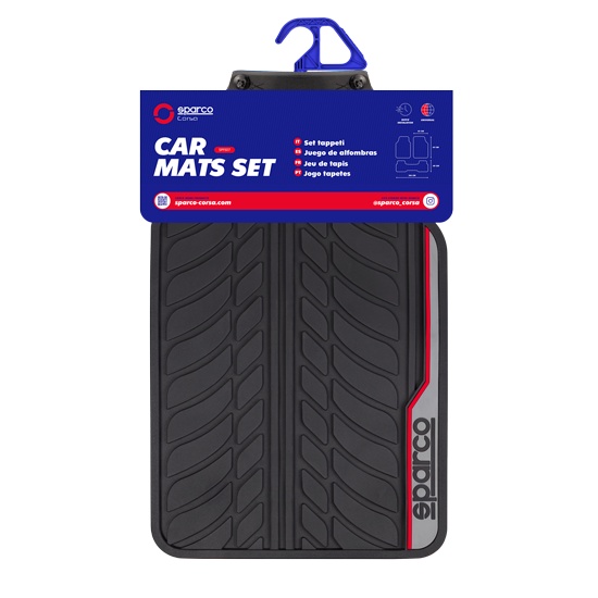 Karpet Mobil Universal Pvc Sparco SPF507 Series Original 5 Pcs 2 Baris