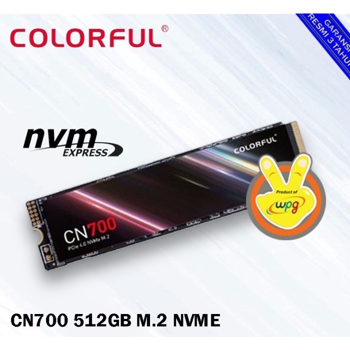 SSD Colorful CN 700 512GB NVMe PCIe4 - SSD Colorful 512GB NVMe CN700