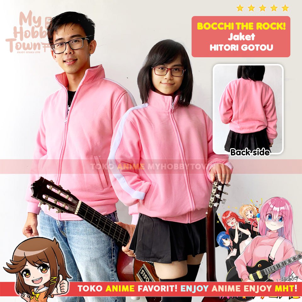 Jaket Anime Bocchi The Rock Hitori Goto Kostum Cosplay