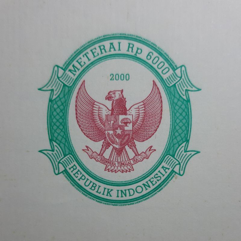 

Kertas Segel Asli Tahun 2000 Double