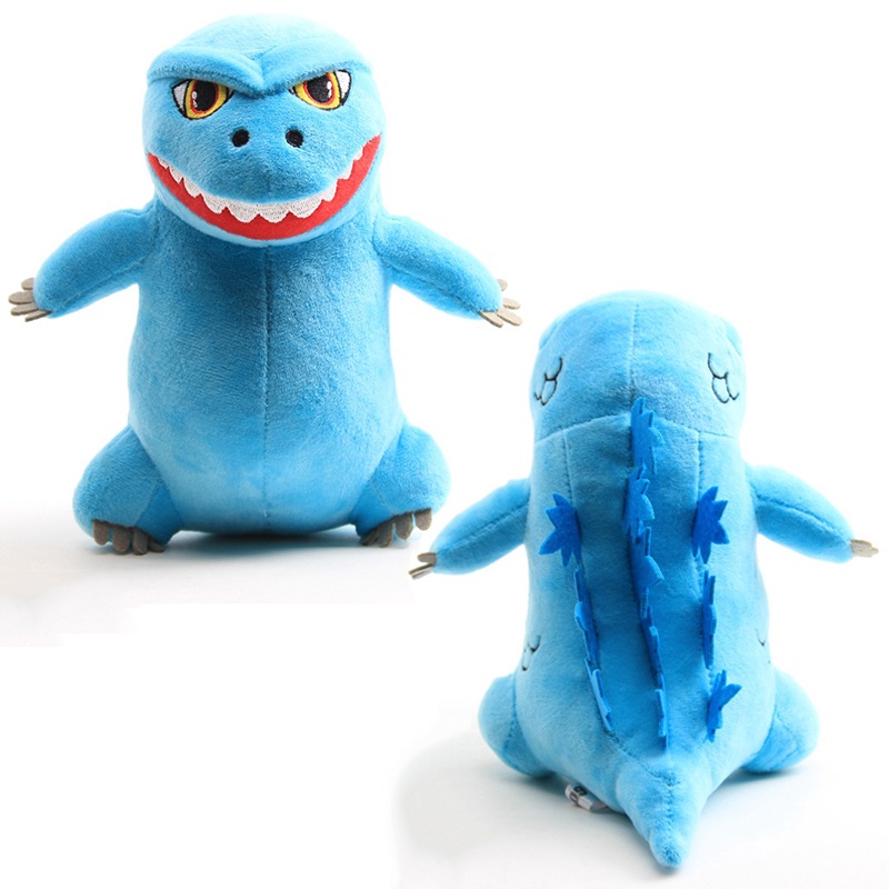 Monster 20CM Godzilla Mainan Mewah Lembut Boneka Kado Ulang Tahun Lucu Boneka Biru