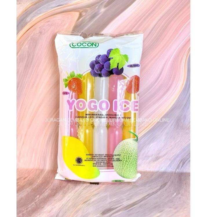 

[Terkece Se-RI] Cocon yogo ice 450 gr isi 10 / es bon bon / es aneka buah / es buah / es lilin