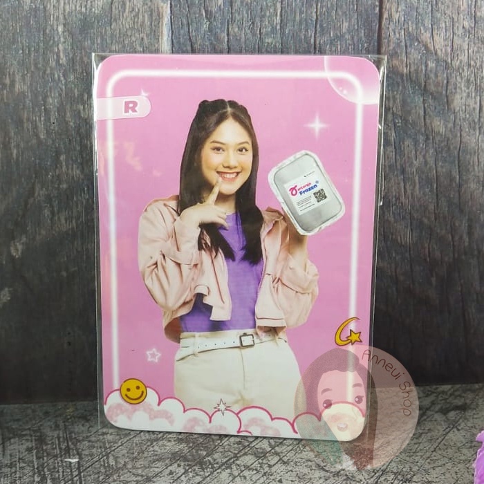 PC Photocard Kartu R Anteraja x JKT48 Chika Christy Feny Fiony Gracia Jinan Marsha Shani Zee Senbatsu Single Flying High