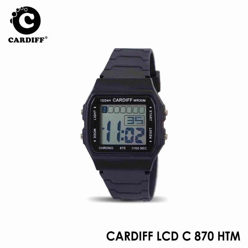 jam tangan pria wanita cardiff lcd 870