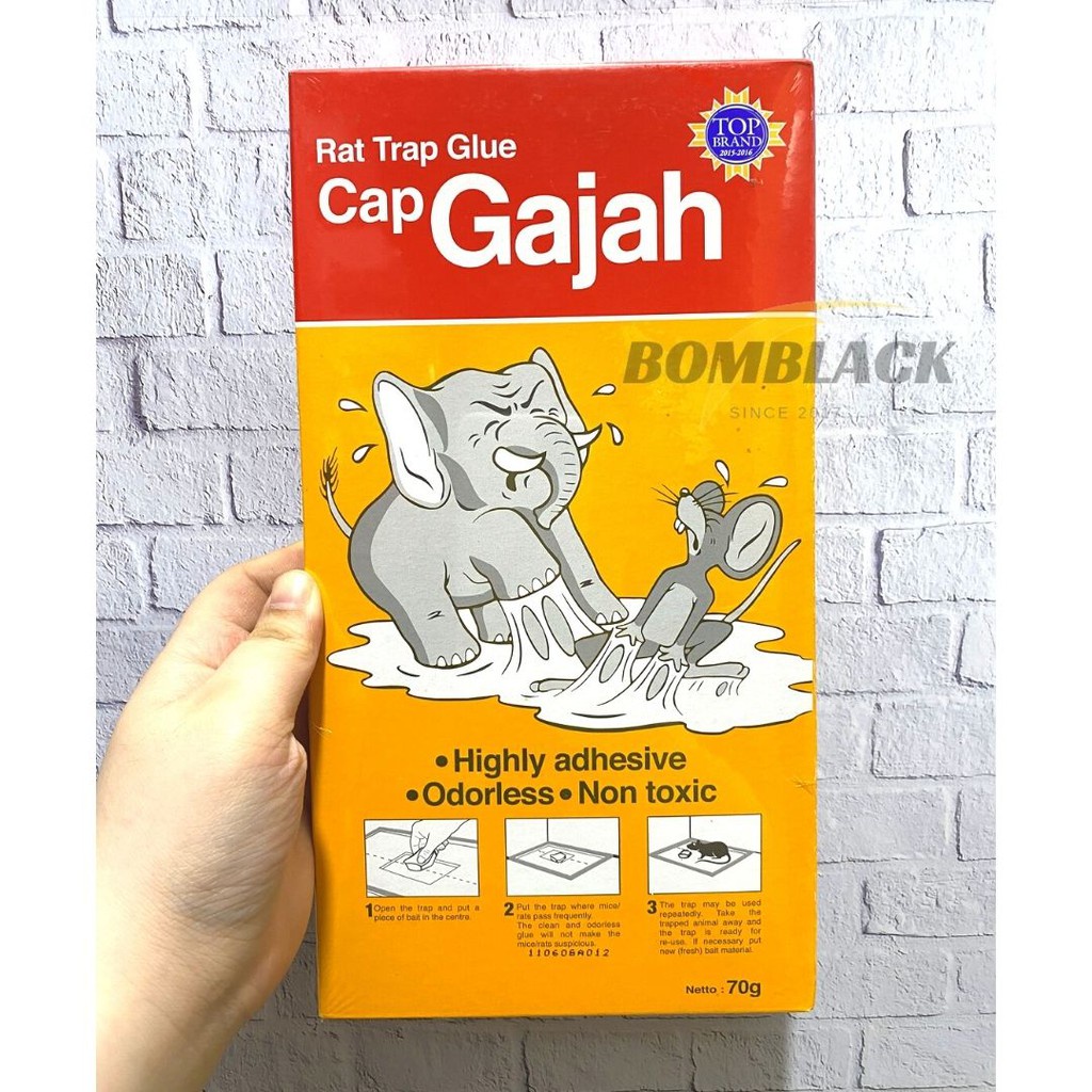 Lem Tikus Cap Gajah Jebakan Tikus Perangkap Tikus Model Buku Papan