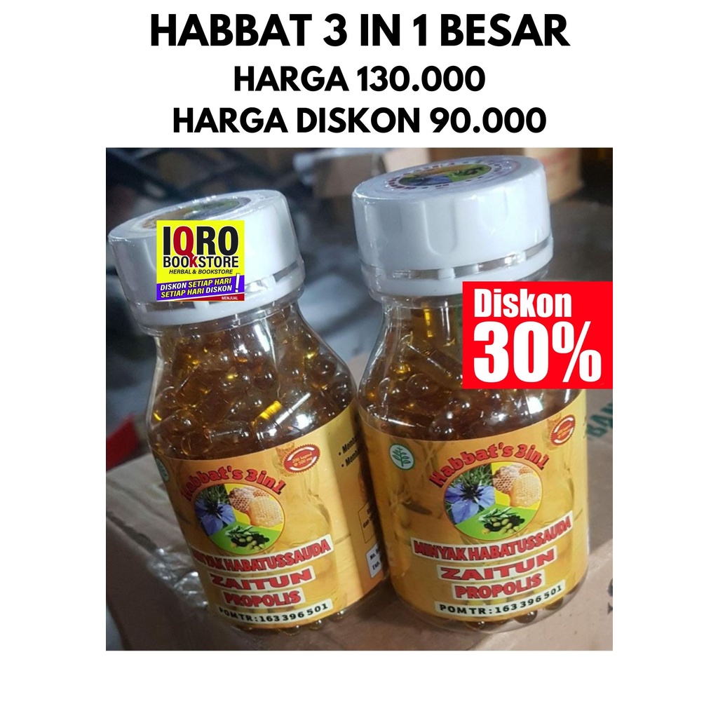 

HABBAT'S 3 IN 1 | HABBATUSSAUDA ZAITUN PROPOLIS | BISA COD