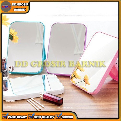 [DGB] CERMIN KACA RIAS LIPAT PERSEGI MAKE UP PORTABLE DUDUK