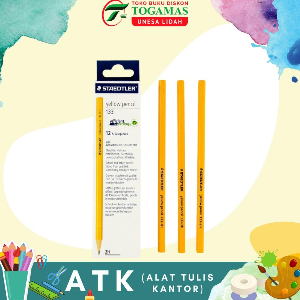 

9ECHF ORIGINAL!! PENSIL YELLOW 2B-133 STAEDTLER Sale
