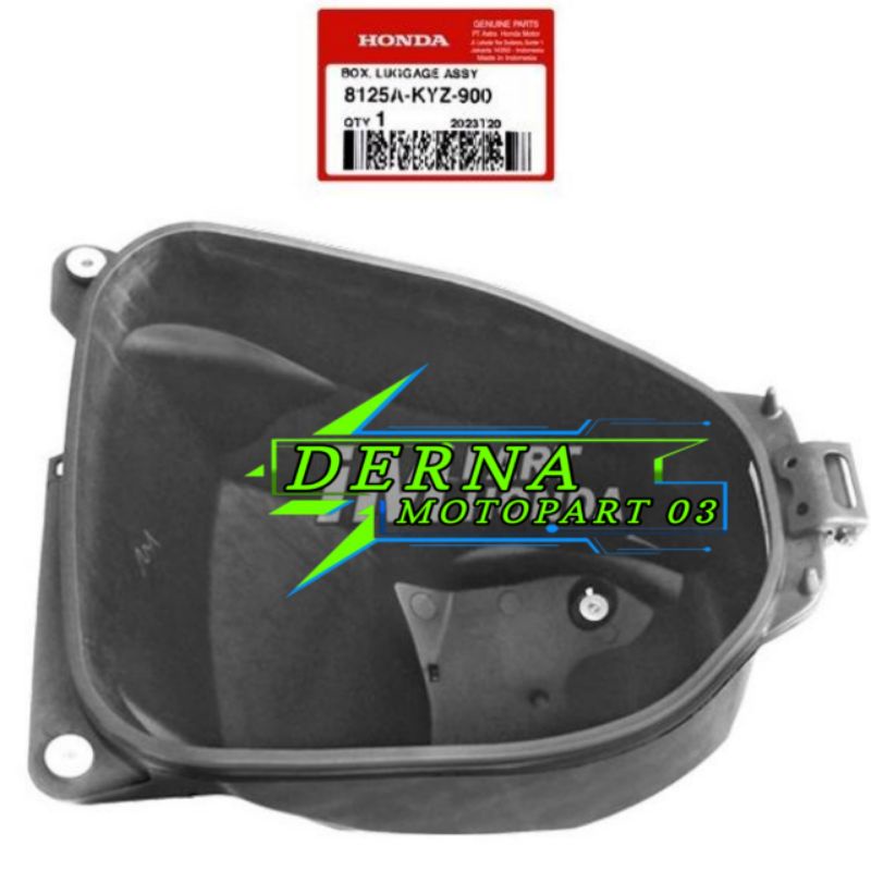8125A-KYZ-900 Cover box bagasi bawah jok Supra X 125 helm in original