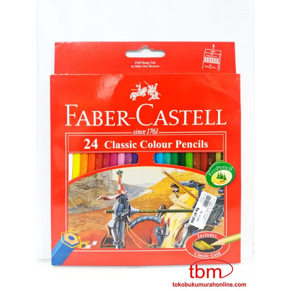

Berkualitas FABER CASTELL 24 CLASSIC COLOUR PENCILS / PENSIL WARNA FABER CASTELL !
