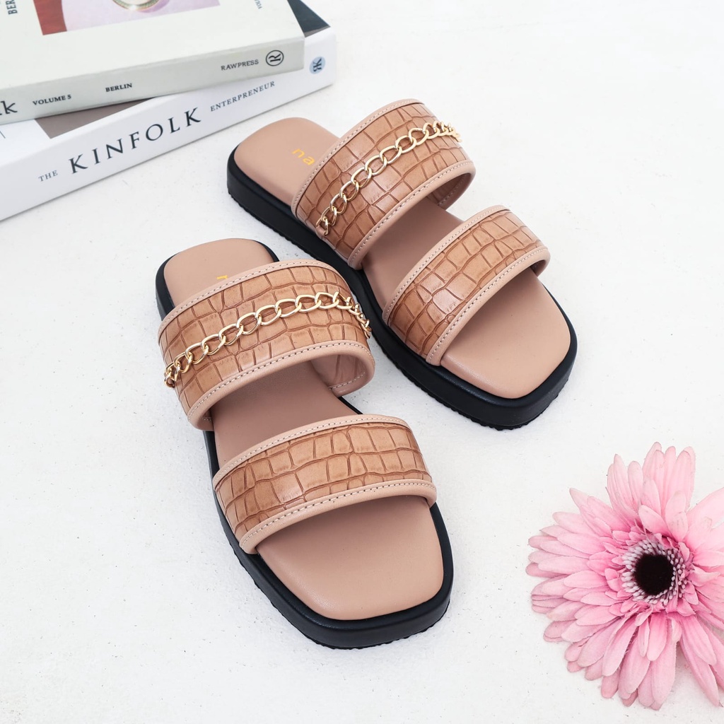 nacodri TRISHA Sandal Wanita Platform Sandal Croco