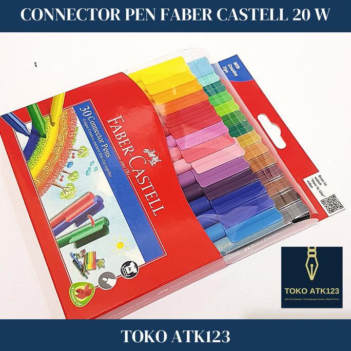 Jual HARGA DISKON Connector Pen Merk Faber Castell Set 20 Warna