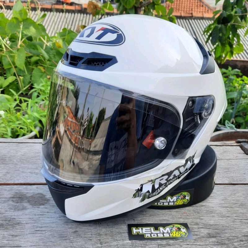 TEAR OFF KYT TT COURSE - Iridium Red Merah lapisan Pelindung Visor Flat