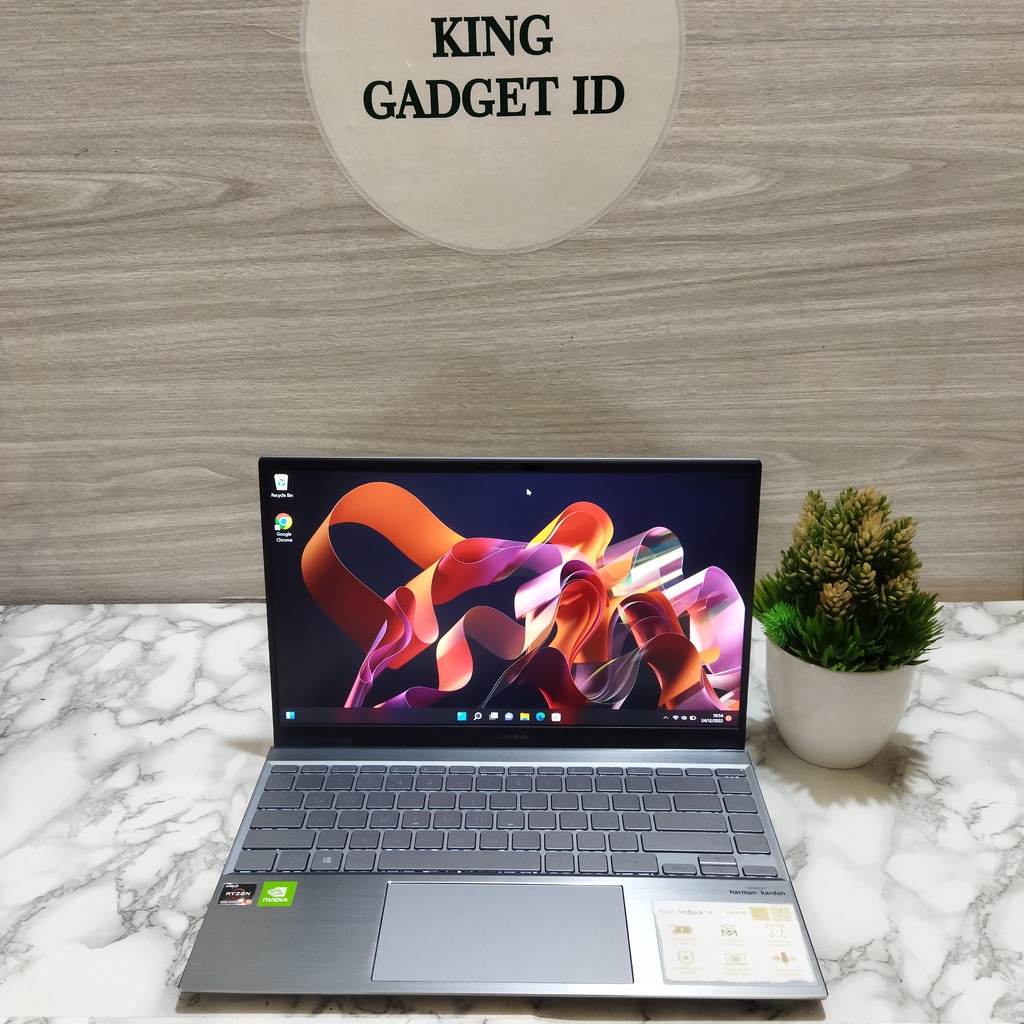 Laptop Asus Zenbook 14 UX425UG Ryzen 5 5500U Ram 8/256 Geforce Mx450
