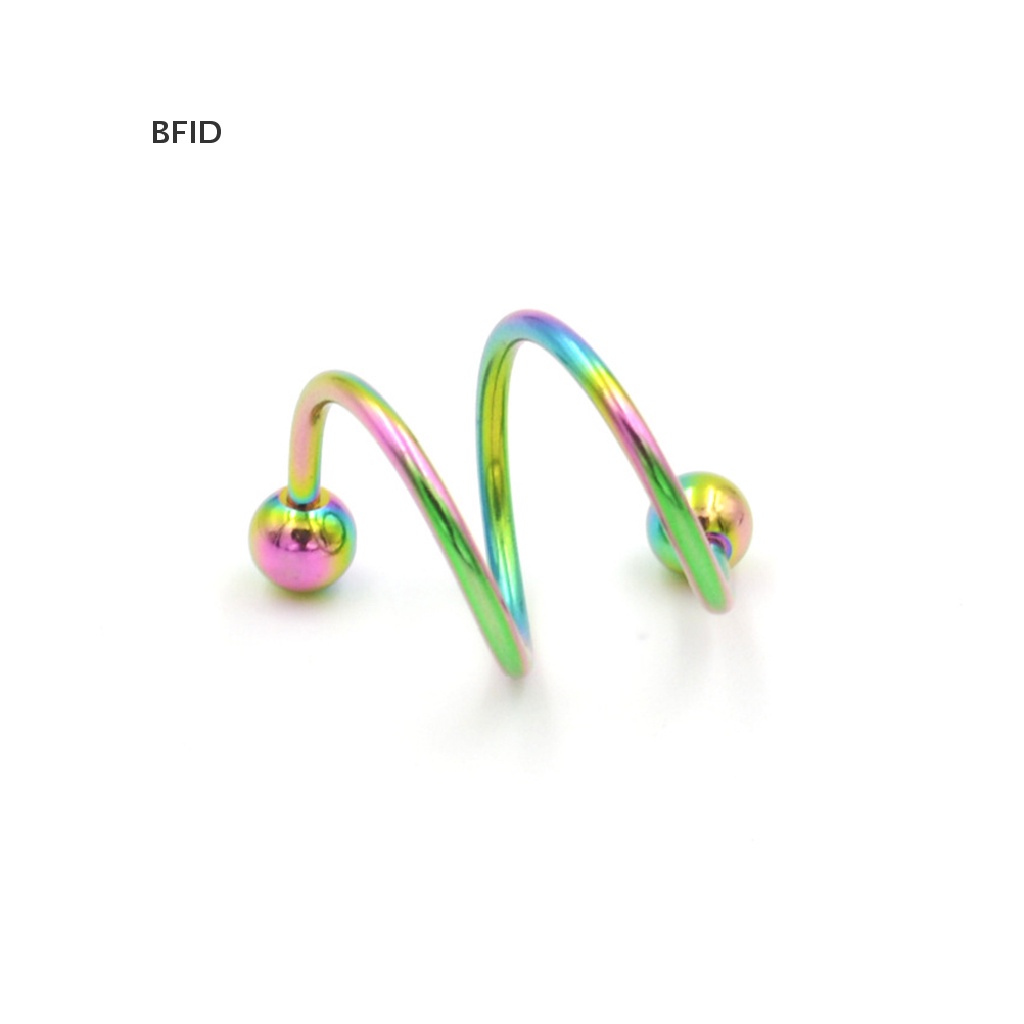 [BFID] Fashion Cincin Hidung Stainless Steel Twist Nose Lip Body Ear Stud Ring [ID]