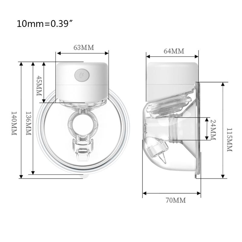 S12 Wearable Breast Pump Pompa ASI Elektrik Handsfree LCD Display 2 mode Breast Pompa 9 Level Pompa