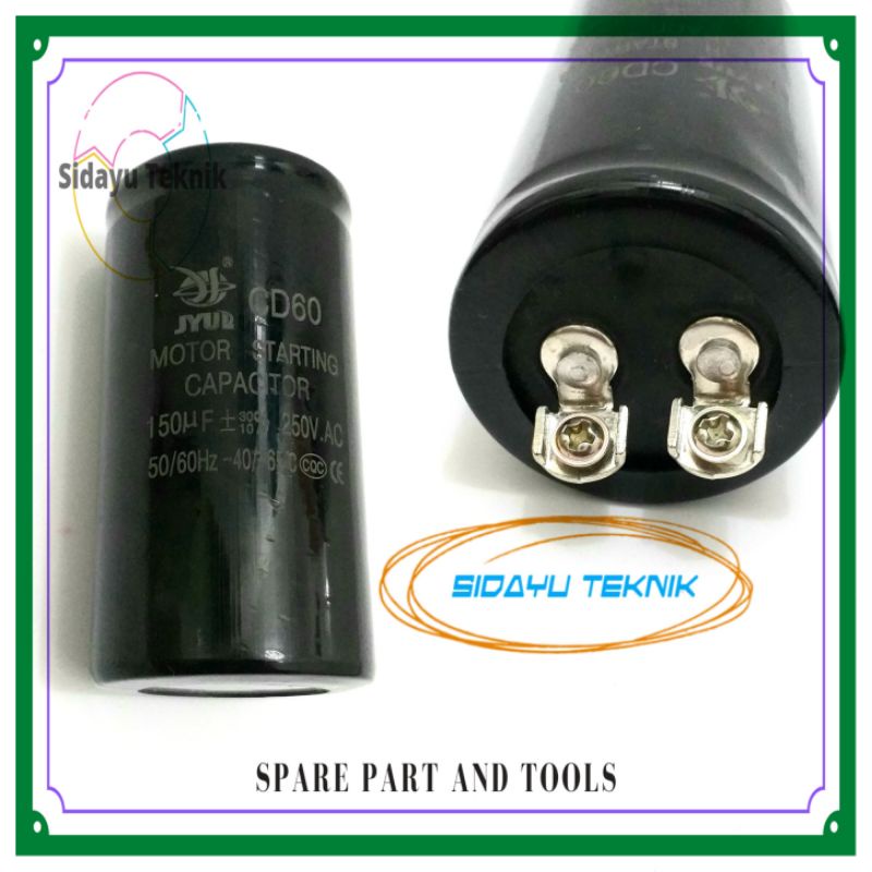 Kapasitor 150uF Kompresor Angin