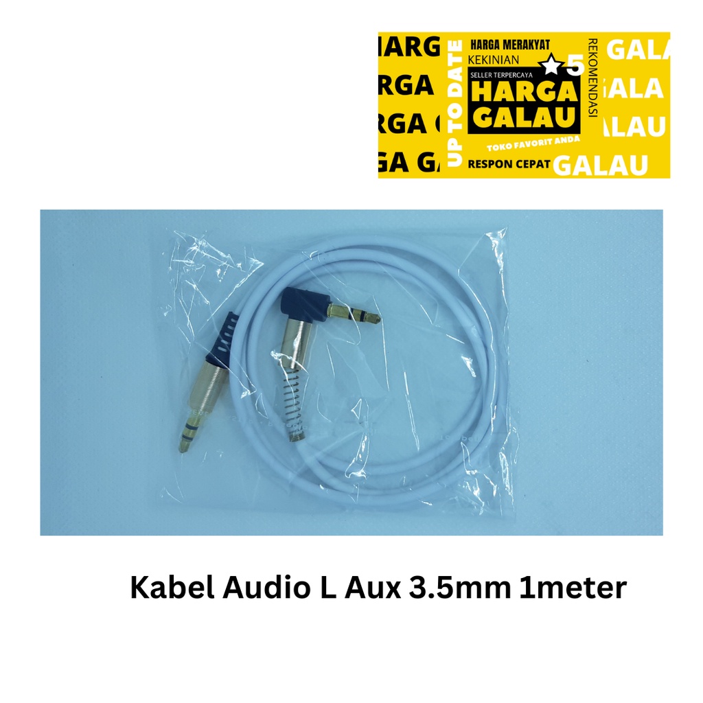 Kabel Audio L Aux 3.5mm 1meter for Car Cable