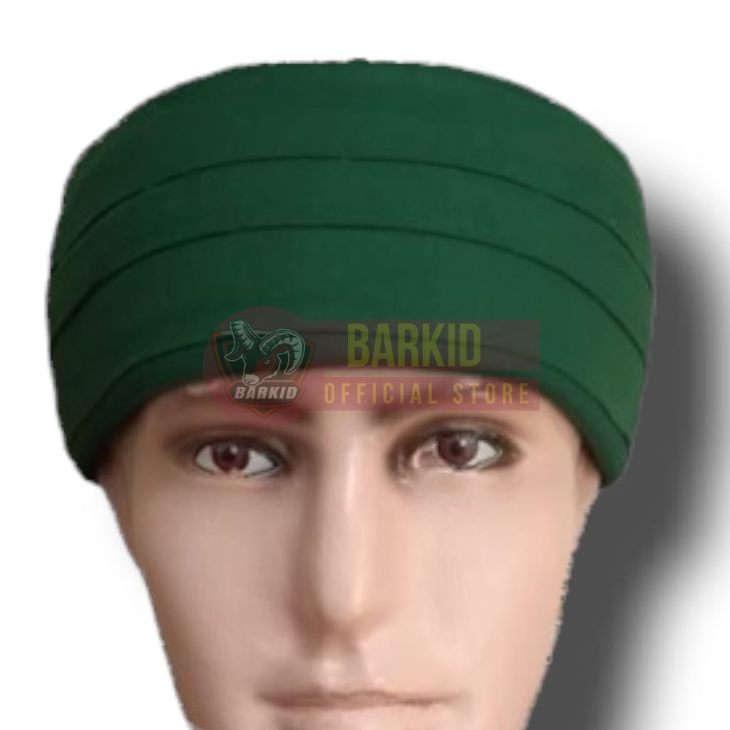 peci buhun - iket candra sumirat - iket sunda praktis Imamah peci Hijau V2 - peci habib - peci habai
