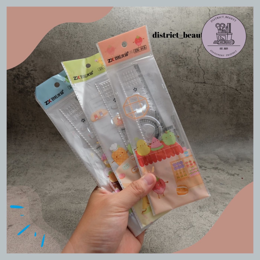 

1 SET ISI 4 PCS PENGGARIS PLASTIK BUSUR ANAK SEKOLAH ALAT UKUR PANJANG RULLER 1 SET BISA COD DISTRICT BEAUTY