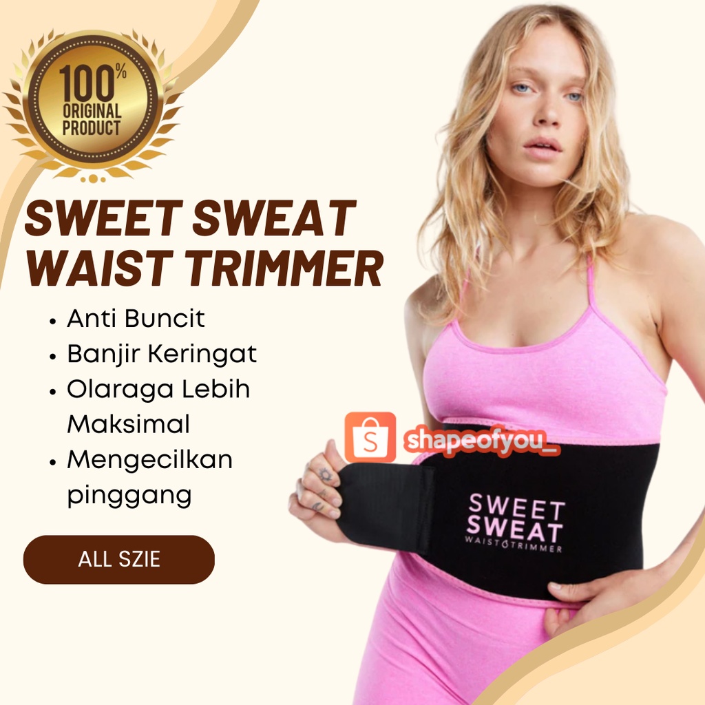 Korset Pelangsing Perut Buncit Pengecil Pinggang Pria Wanita Sweet Sweat Bahan Tebal Pelengkap Pengecil Lengan Arm Trimmer