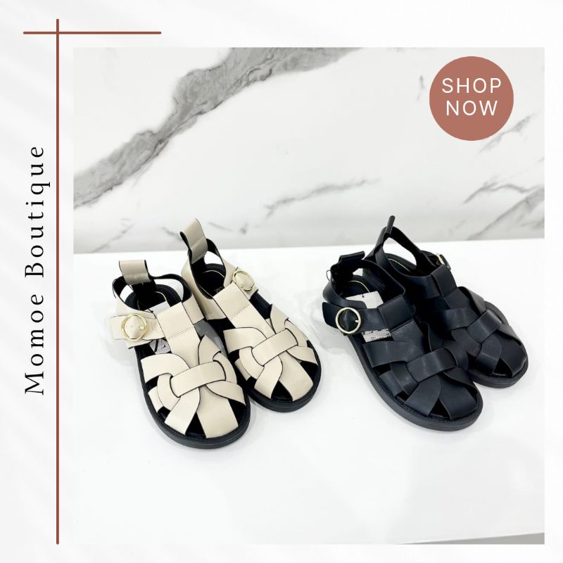 Sepatu Sandal Wanita Import Zara Leather Gladiator Sandal ZS900