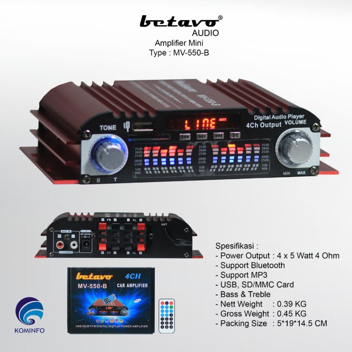 MINI AMPLIFIER BETAVO MV 550 B