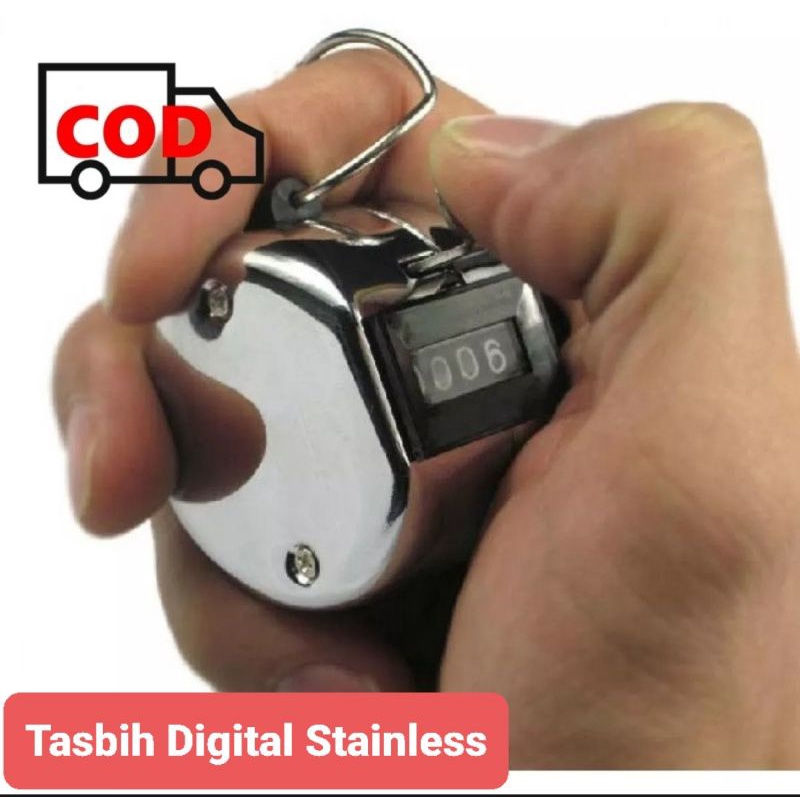 Tasbih Alat Hitung Zikir Digital Stainless Praktis