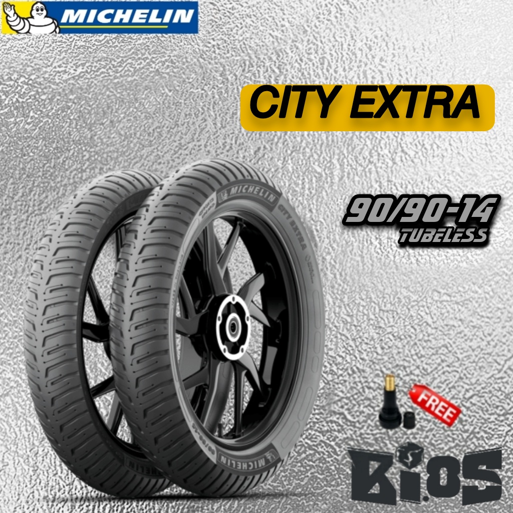 BAN MICHELIN CITY EXTRA MATIC TUBELESS RING 12 13 14 UKURAN 120/70-12 | 130/70-12 | 110/70-13 | 120/70-13 | 130/70-13 | 140/70-13 | 80/80-14 | 80/90-14 | 90/90-14 | 100/80-14 | 110/80-14 BAN MOTOR BEAT VARIO NEX MIO VESPA MATIC SCOOPY FREEGO DONAT NMAX