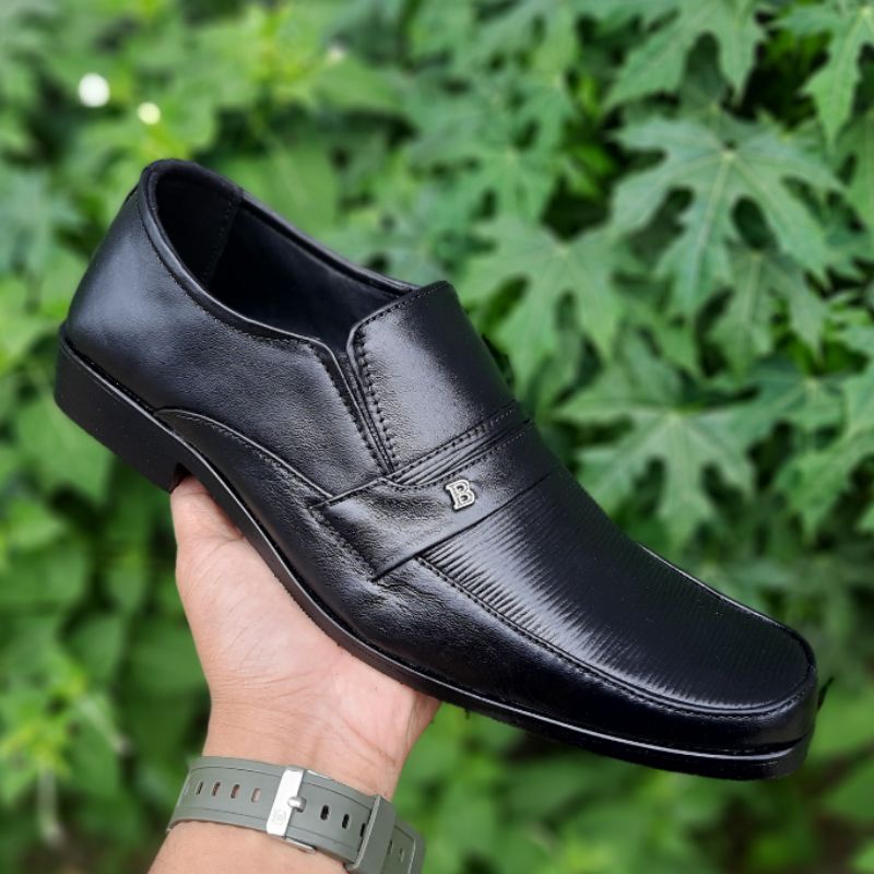 Sepatu pantofel pria kulit asli BIG SIZE 44 45 46 47 Sepatu kantor kulit asli Big Size
