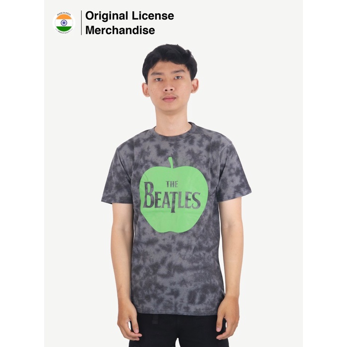 Kaos Baju Pendek Motif Sablon Tie Dye Pria Wanita Premium Katun Band Musik Rock BEATLES Original App