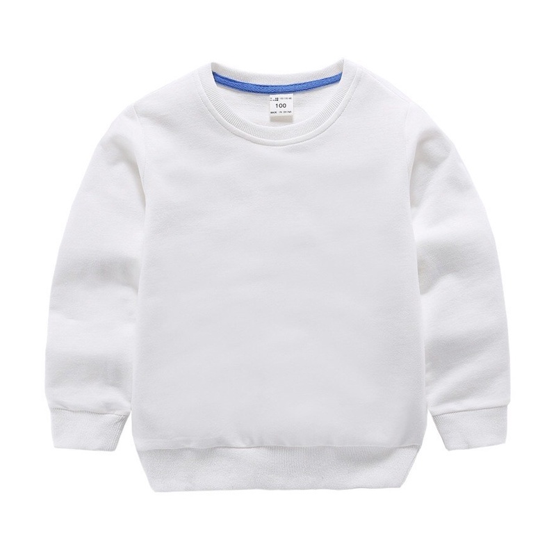 Basic Polos Sweater  Untuk Anak Laki laki &amp; Perempuan Bahan Fleece Size M-Xl (Usia 2-10 th )