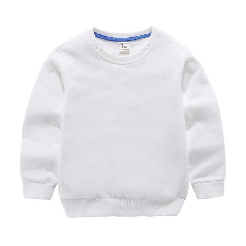 Basic Polos Sweater  Untuk Anak Laki laki &amp; Perempuan Bahan Fleece Size M-Xl (Usia 2-10 th )