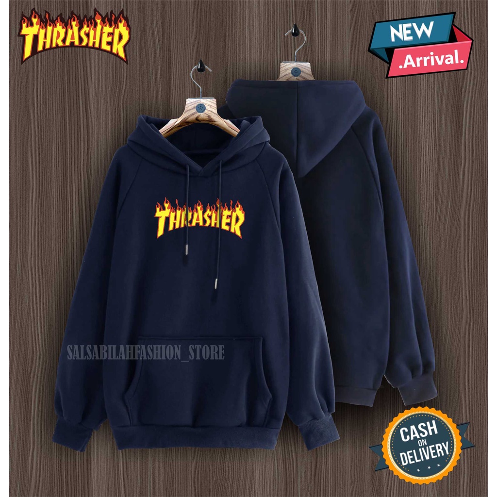 TERMURAH !! COD Jaket Sweater Hoodie Pria Distro ThraserOriginal Big Size Jumbo M-L-XL XXL