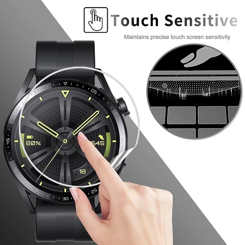 [Harga Grosir]1 Pc Pelindung Layar Hydrogel HD Anti Gores Anti Retak Bahan TPU Lembut Bening Untuk Google Pixel Watch