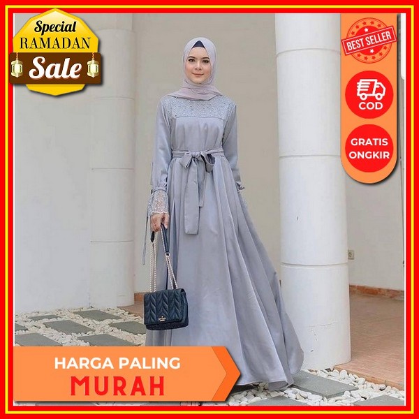 Baju Kondangan Wanita Kekinian Remaja | Gamis Pesta Mewah Elegan | Gamis Remaja Terbaru 2023 | Gamis