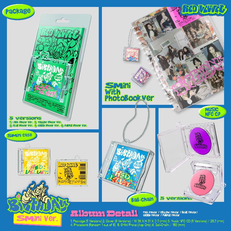 [ READY STOCK SEALED ] Red Velvet - Mini Album [The ReVe Festival 2022 - Birthday] ( SMini Ver. ) ( Smart Album )