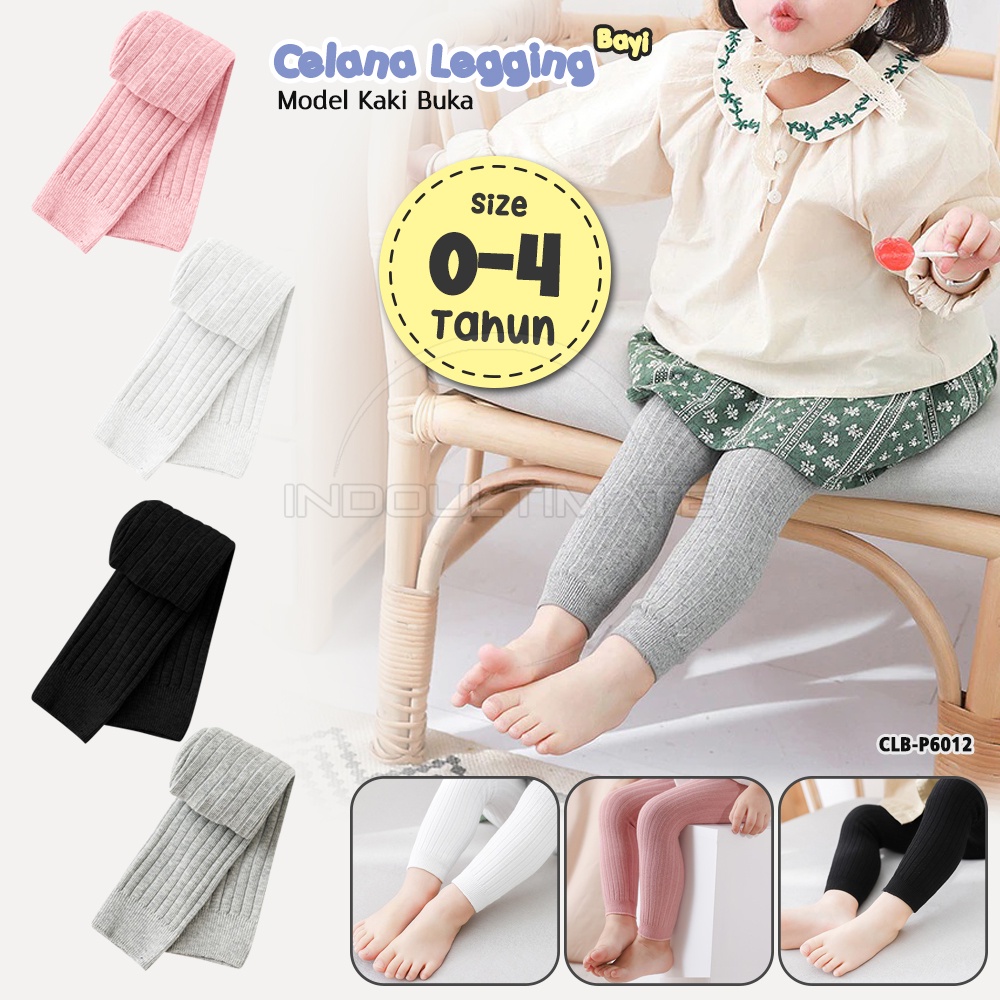 Celana Legging Kaki Buka Legging Tebal Legging Bayi Tebal Legging Katun Celana Panjang Bayi Kaki Buka Celana Leging Bayi Baru Lahir Import Bawahan Celana Bayi Laki-Laki Perempuan Leging Bayi Baru Lahir CLB-P6012