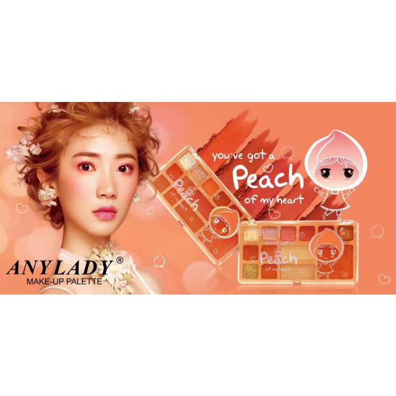 Anylady Mix Palette Make Up Peach My Heart 797