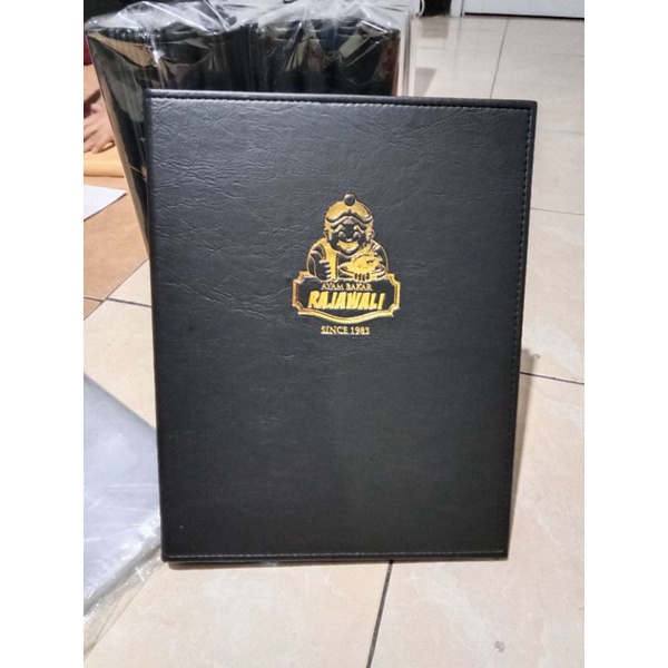 

cover menu ukuran a4 logo bisa custom model ring binder