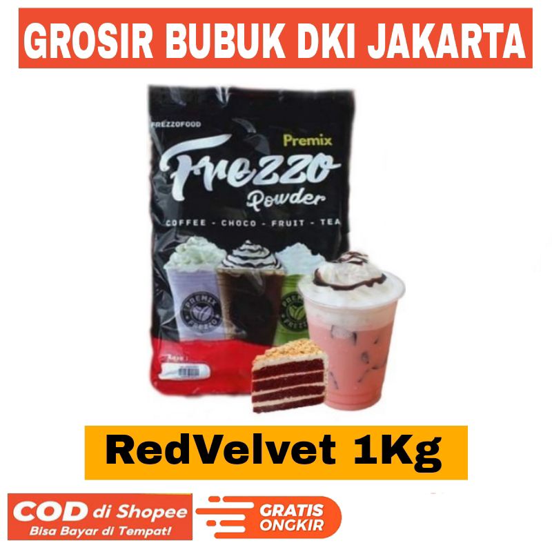 

Frezzo Redvelvet 1Kg Bubuk Minuman Usaha Es Pinggir Jalan Powder Drink