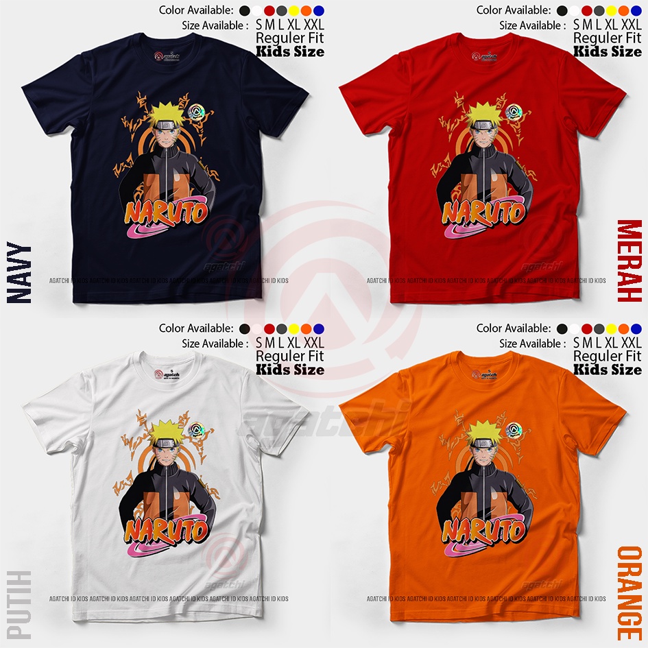 Baju Kaos Atasan Anak Laki-laki Anime Naruto Shipuden