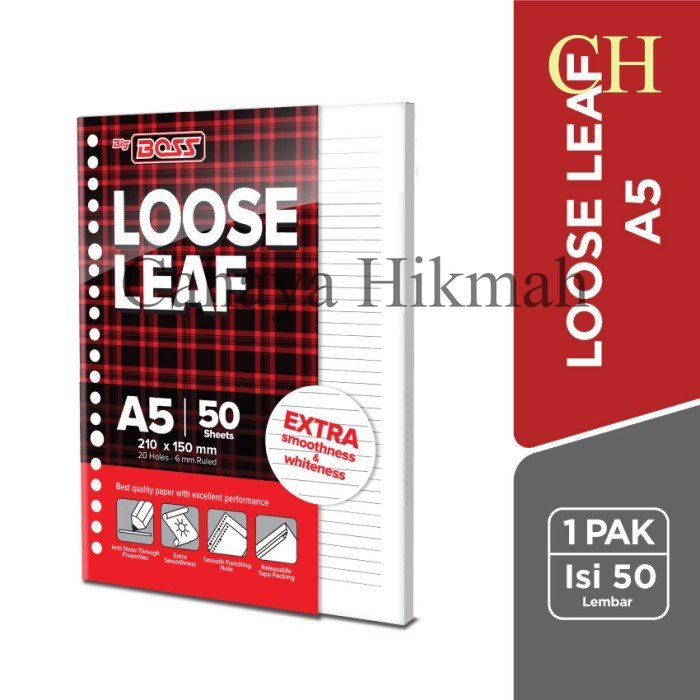 

BigBoss Loose Leaf A5 50 Lembar berkualitas
