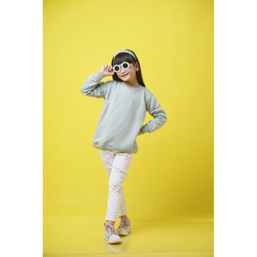 Crewneck Anak/crewneck anak polos/switer anak Polos|sweater oblong anak| Bahan Fleece Tebal (Laki-laki/Perempuan)